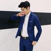 Giacca da uomo slim fit tinta unita business blazer con bottone singolo e tasche per matrimonio ufficio sera festa