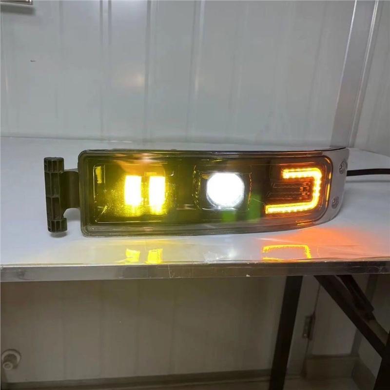 Compatible Foam/LED Fog Light Assembly for SITRAK G7H Howo TX Dump Truck, Modified Electronic Version Driver Side