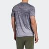 Adidas T Shirts Men's Metallic Black Crew Neck Moderate Straight Fit FL4394