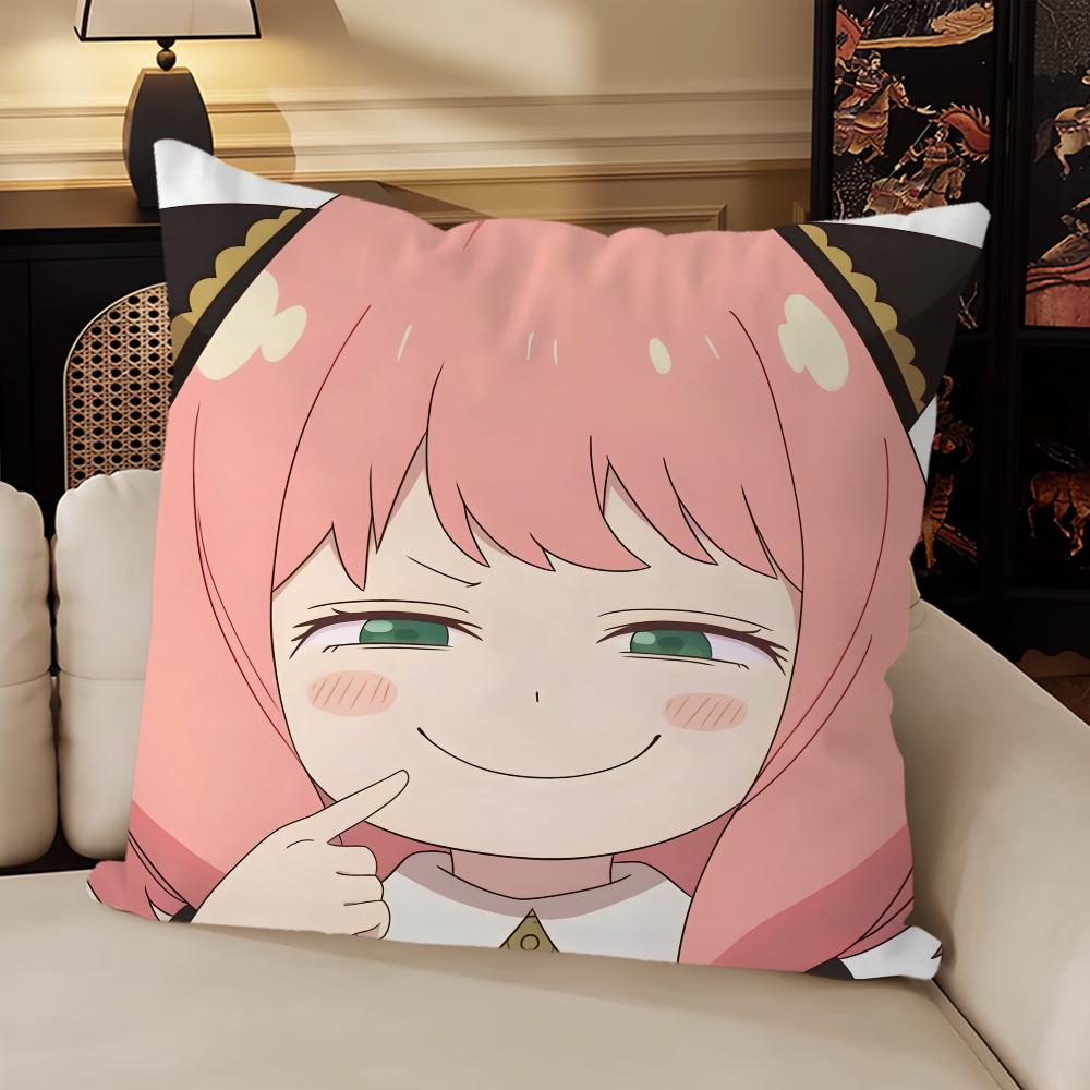 

Классическое Аниме обложка Диван Гостиная Спальня Изголовье Спинка Подушка Квадратная подушка Время для сна S-Spy X F-Family-Аня Наволочка 12x12Inch