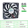 ACP8010 8cm 80mm Fan 80x80x10mm DC5V 12V 24V 2 Wires 2pin for Chassis Power Supply Charger Inverter Ultra-thin Cooling Fan