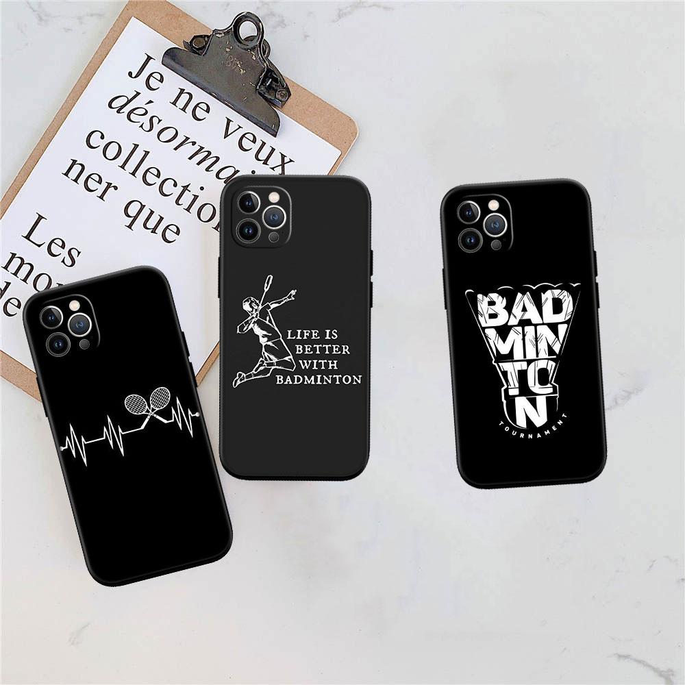 LO13 Badminton Sports Soft Shell Phone Case for Redmi Note 13 14 Pro+ Plus A3 A3X 13X 13C 13R 14S 14C 14R