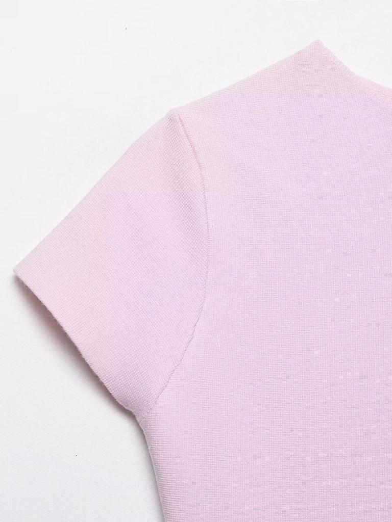 Spring 2026: European & American Style Cropped Knit Top