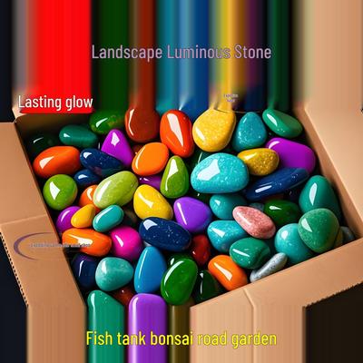 Seven-Color Luminous Stones for Courtyard and Aquarium Decoration