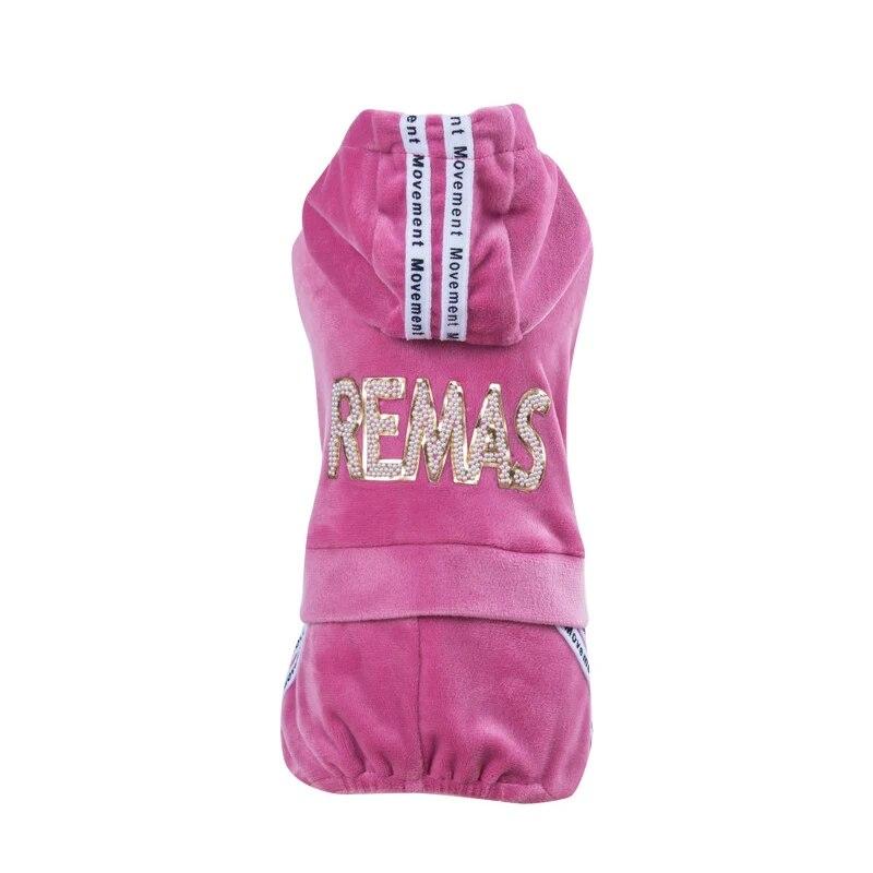 Pakaian Hewan Peliharaan Musim Dingin Kaus Anjing Pakaian Jaket Anjing Bulu Dekorasi Huruf kombinéza Anak Anjing Pakaian Baju Hewan Peliharaan Hangat