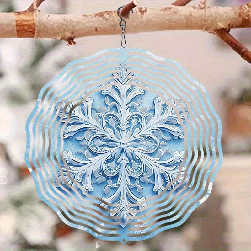 10 Inch Hanging Wind Spinner with 360 Degree Hook for Balcony Garden Decor Spring Summer Outdoor Decoration