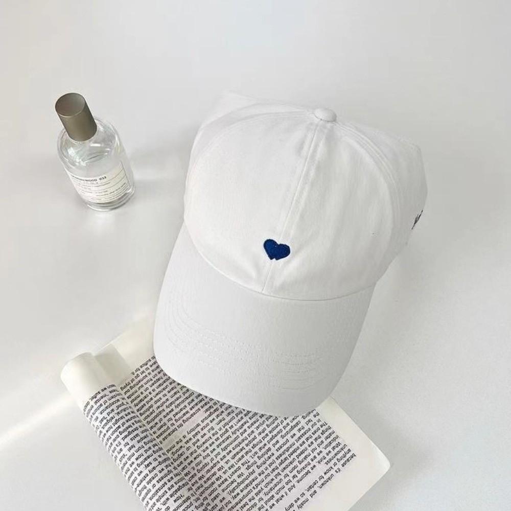 High Ponytail Children's Baseball Cap Love Heart Embroidery Baby Peaked Cap Kids Sun Hat Playing