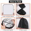 For Toyota Land Cruiser Prado 150 LC150 2010- Silver Tape Car Front Glass Anti-UV Sunshade Car Accessories