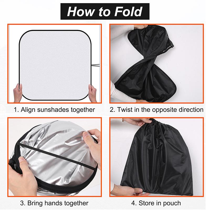 For Toyota Land Cruiser Prado 150 LC150 2010- Silver Tape Car Front Glass Anti-UV Sunshade Car Accessories