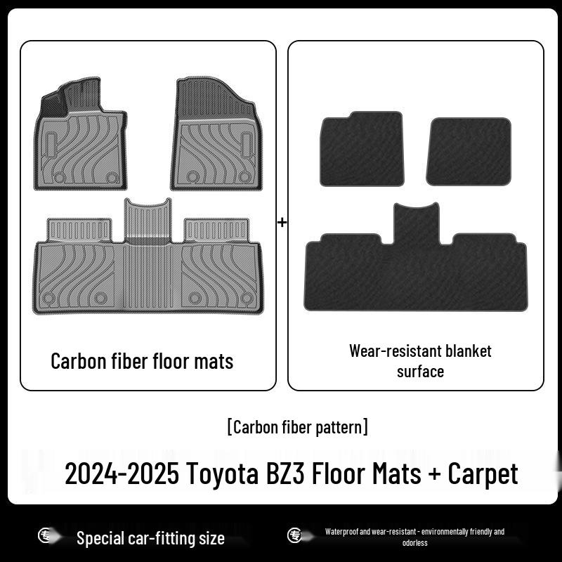 2024 Toyota BZ3 TPE Kofferraummatte: Geruchlos, Umweltfreundlich, Wasserdicht.