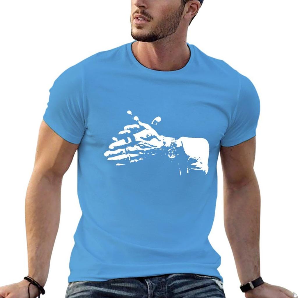 Palmas Flamenco Hands T-Shirt Blacks Kawaii Clothes Summer Tops Graphics T Shirts for Men Cotton