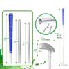 Double Sided Golf Practice Putter Portable 3 Section Detachable Golf Putters Antislip Golf Accessory Easy to Carry