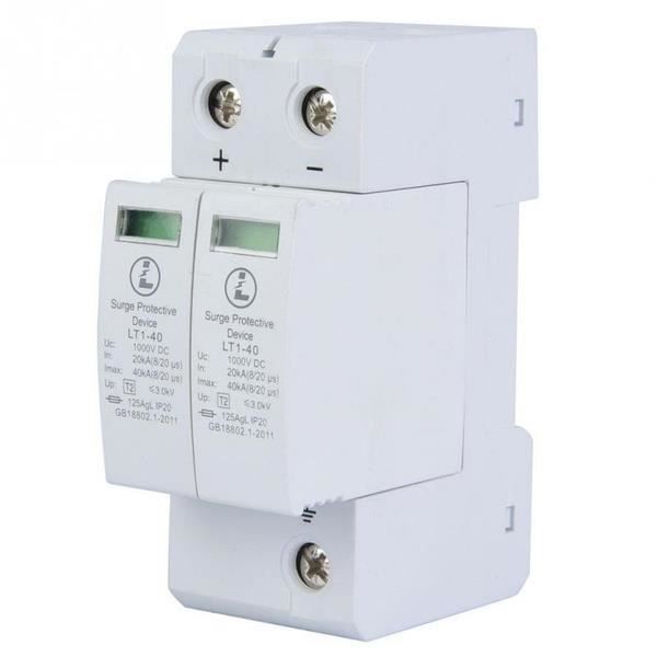LEITONG ELECTRIC Dispositif de parafoudre basse tension Stable 2 pôles LT1-40 protecteur de surtension Protection contre la foudre