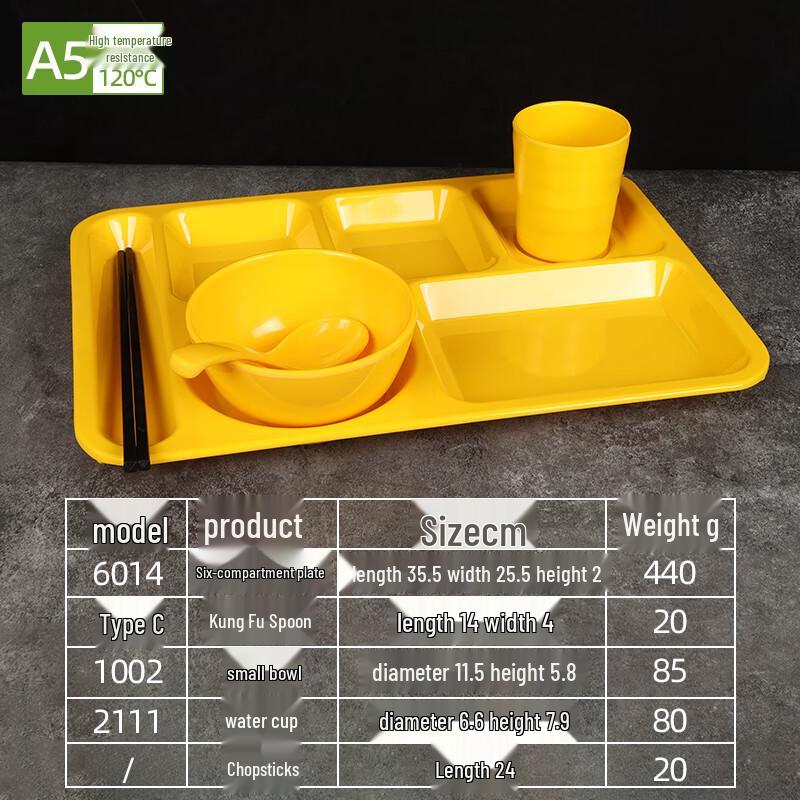 Melamine Divided Meal Tray