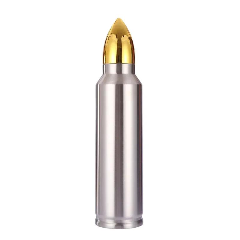 500ml Bullet Shape Thermos Bottle Large Capacity Stainless Steel Water Bottle Portable Vacuum Flasks Thermos Cup for Coffee