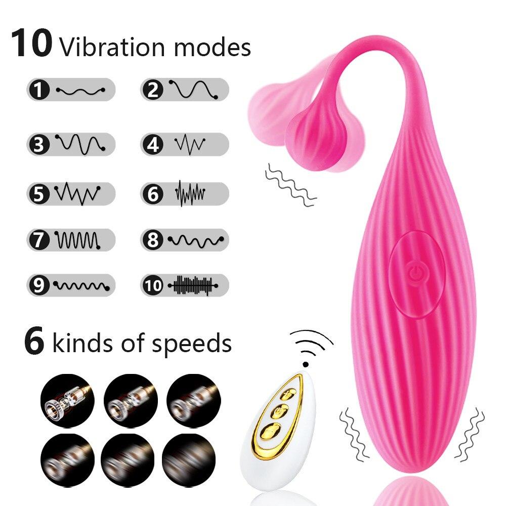Wireless Remote Control Dildo Vibrators Silicone G-spot Clitoris Female Massage Egg Clitoris Stimulator Vibrators Sex Toys for Women