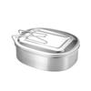 Rectangular Food Container Foldable Handle Food Storage Box Stainless Steel Lunch Box  Canteen