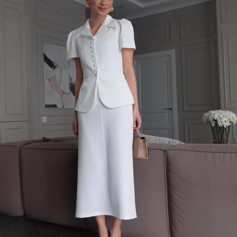 2025 European & American Autumn Cardigan Dress: Chic Waist-Cinching Fairy Skirt for Women