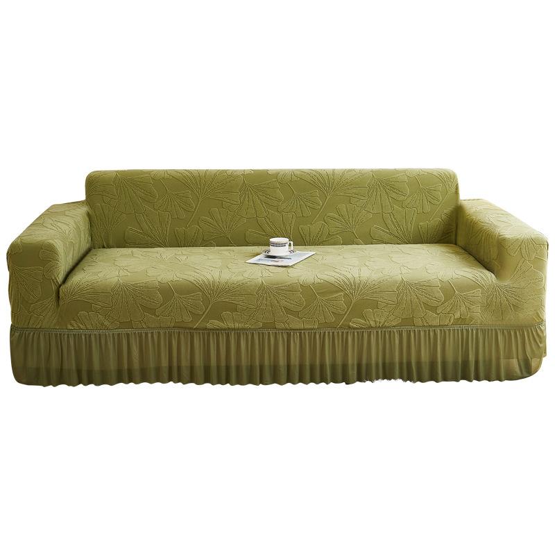 2025 New Skirt Edge Sofa Cover All-inclusive Universal Set Four-season Universal Straight Row Sofa Cover Protective Cover
