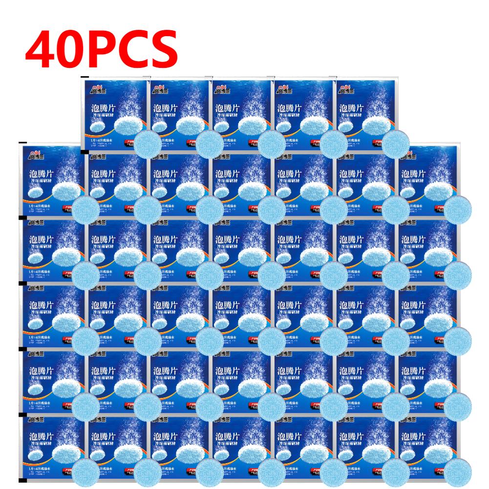 1-40Pcs Solid Car Windshield Cleaner Effervescent Tablet Auto Wiper Glass Solid Windshield Cleaning Tool Tablets Car Accessories