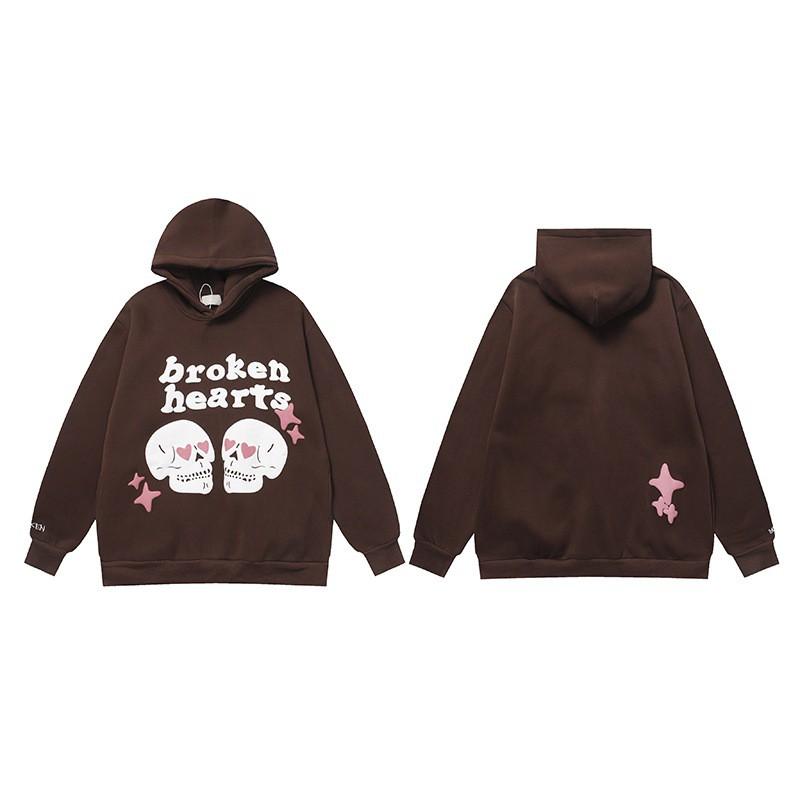 Broken Planet Graphic Print Hoodie Loose Fit Hip Hop Streetwear Teens Casual Winter Sweatshirt