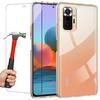 Protective Case - E.F.CONNECTION - Redmi Note 10 Pro 5G - Flexible - Transparent - Tempered Glass