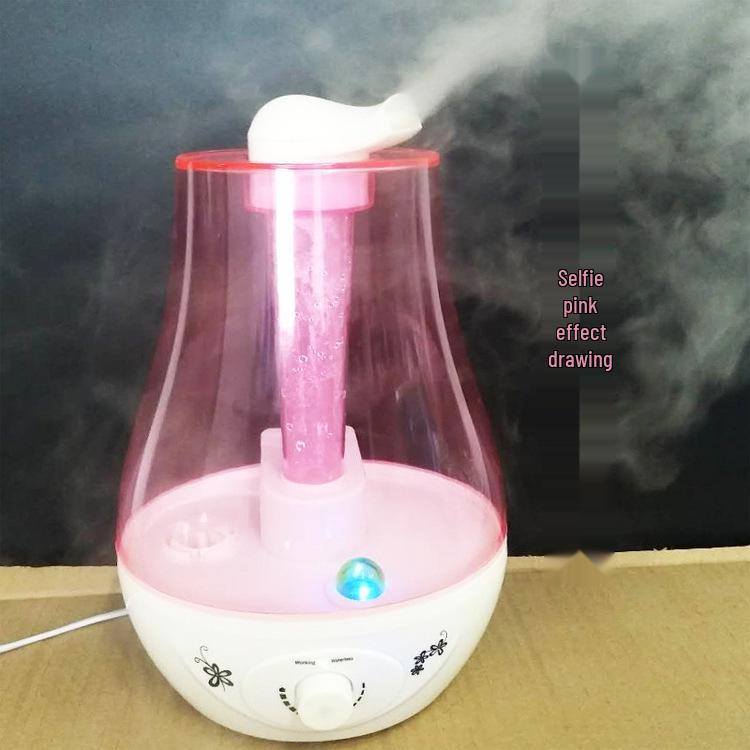 Home Ultrasonic Air Humidifier with Large Capacity, Silent Operation, Seven-Color Night Light & Aromatherapy Function
