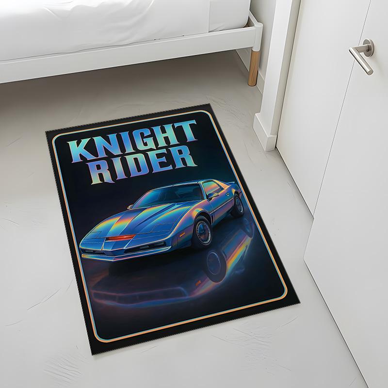 Knight Rider (14) Rug Suitable For Living Rooms Bedrooms Computer Rooms Dining Areas And Placement Under Tables And Chairs Also An Ideal Choice For Of
