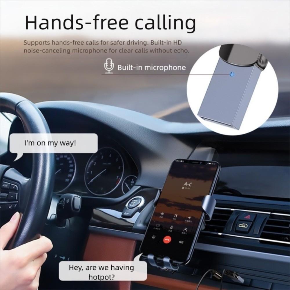3.5mm USB Bluetooth Receiver Aux Interface Bluetooth 5.0 Bluetooth Adapter Hands-Free Auto Connection Car Bluetooth Adapter