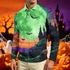 Men's Long Sleeve Casual T Shirt Crew Neck Printed Top Lightweight Comfortable Breathable Fabric Suitable for Everyday Wear
