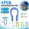 4PCS Soft Silicone Swimming Nose Clip Waterproof Diving Nose Plugs New Swim Nose Clip Swim Training