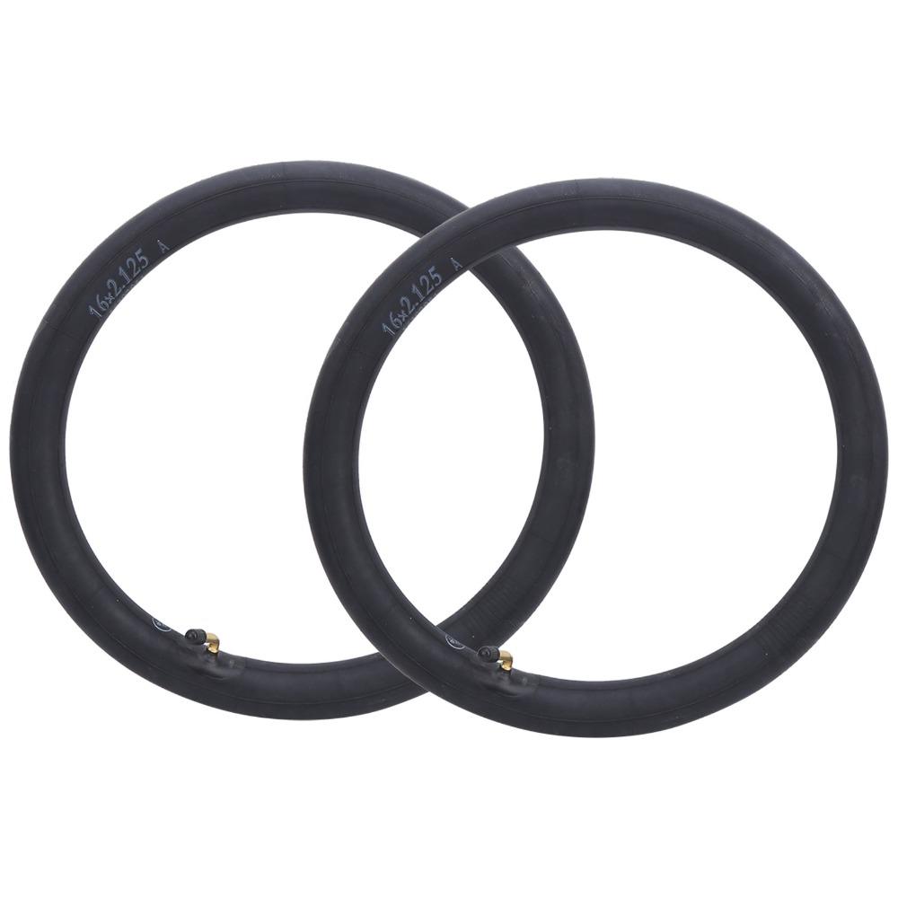 2 Stück 16x2.125 Schlauch mit gebogenem Ventil Fahrrad Ersatzschläuche Langlebige Fahrradreifen Schlauch Reifenreparatur