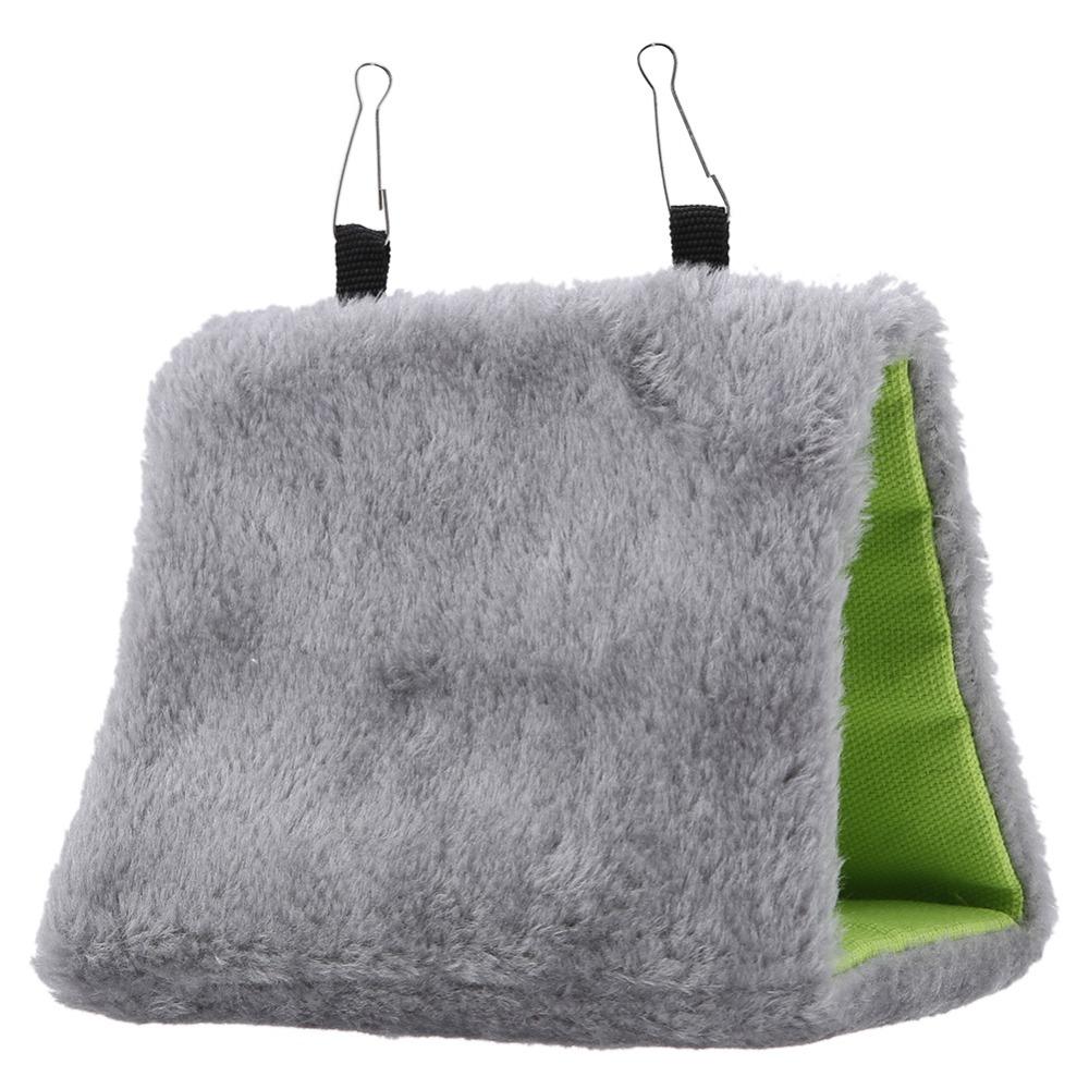 Warm Flannel Material Bird roost House Triangular Shape Bird Sleeping Tent Winter Warmth