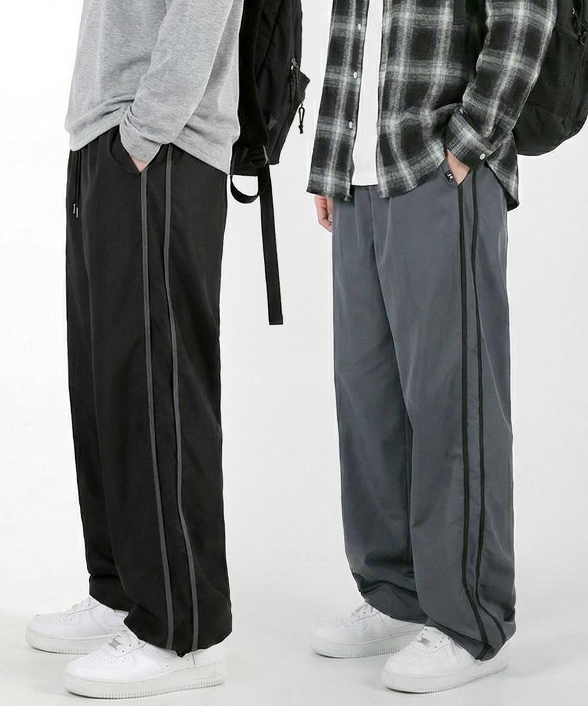 UMM Two-Stripe Wide Training Track Pants 3 Colors