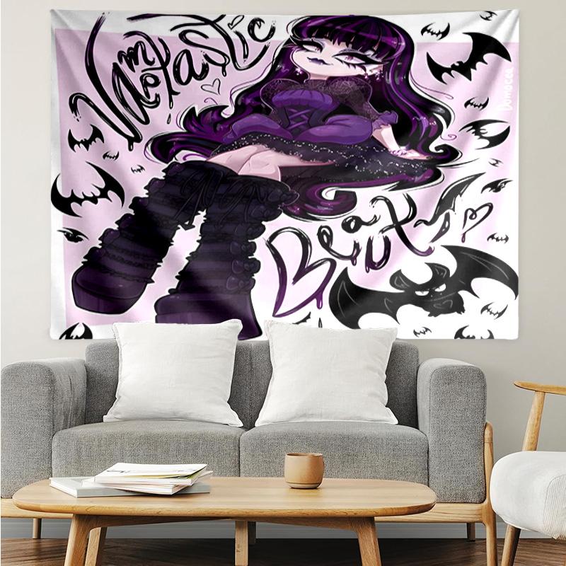 Monster-High Party Tapestry Hanging for Bedroom,Livingroom, Playroom,Decor Art Room Wall Tapestry Holiday and Birthday Gifts