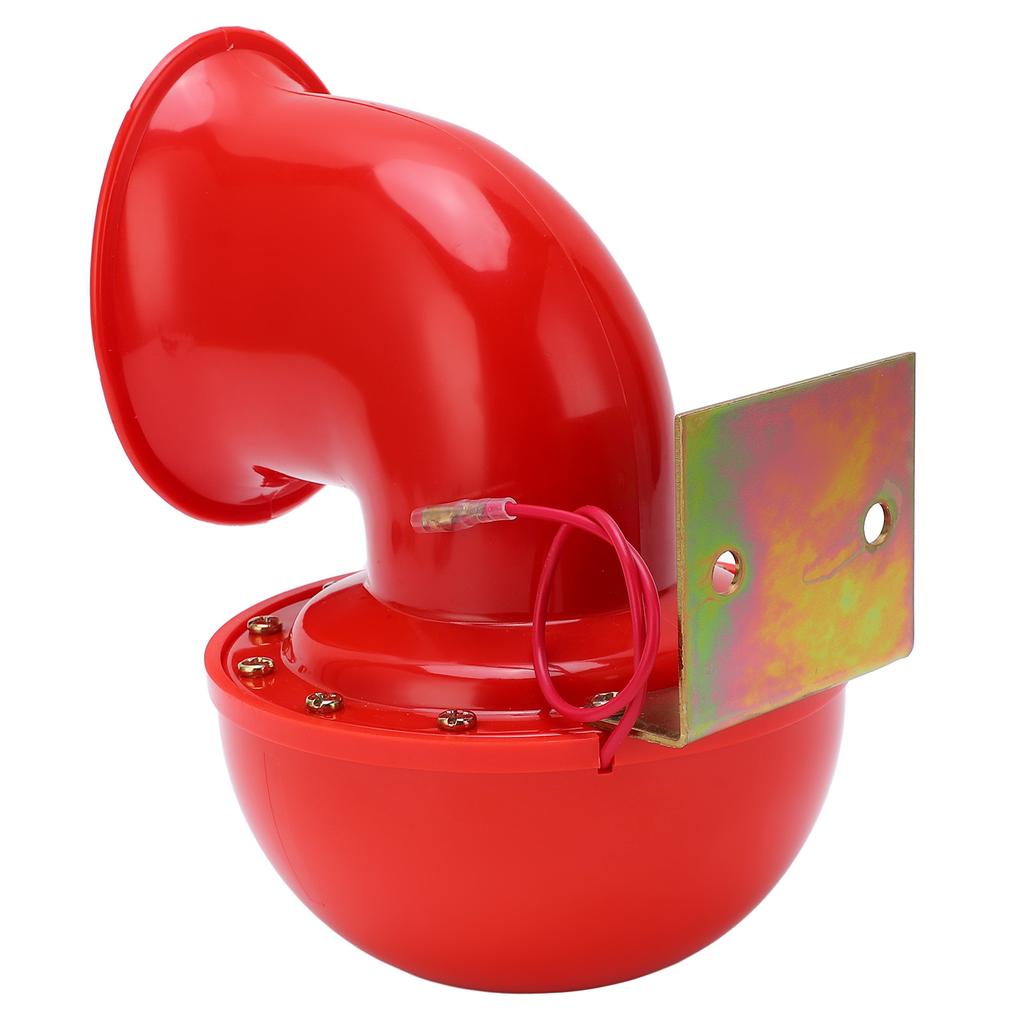 Autohupe, 150 dB, rotes Lufthorn, elektrisches Bullenhorn, Kuhklang, Metallhupe für LKW, Zug, Boot, Motorrad, Auto