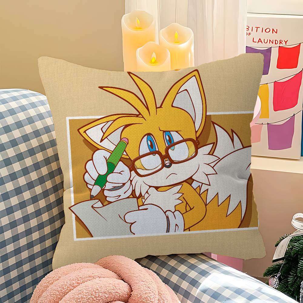 Cartoon S-Sonics Maple Design Cushion Cover Happy Autumn Harvest decor Holiday Decorati Pillow Cover