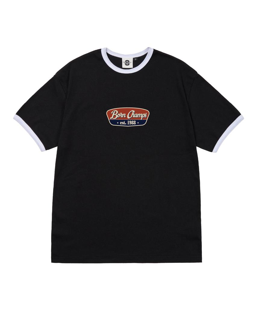 BORN CHAMPS [4 Colors] 88 Originals Women'S Fleece Ringer Short Sleeve T-Shirt B25St62