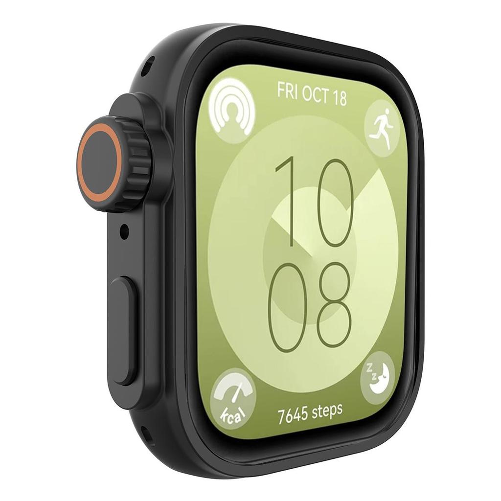 Change To Ultra Case for Huawei Watch Fit 3 Screen Protector Tempered Glass Cases Cover for Huawei Watch Fit3 Upgrade To Ultra 2