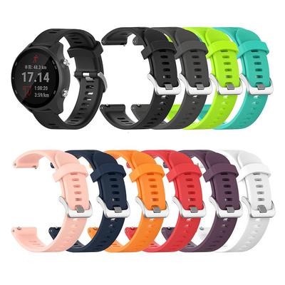 20mm silikonowy pasek do zegarka dla Garmin Forerunner 645 245 245M inteligentny pasek do zegarka dla Garmin Venu Vivoactive 3 Vivomove Trend