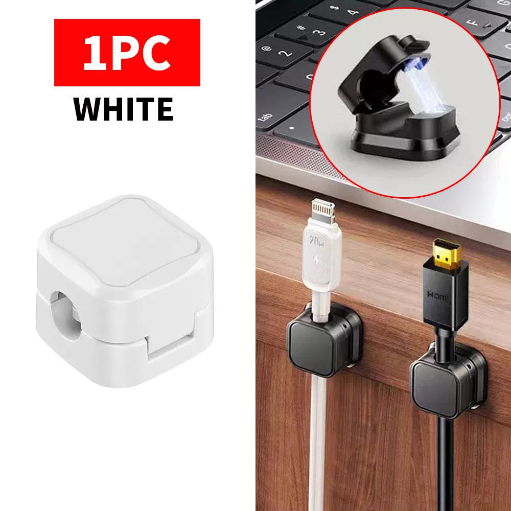 

1/3/6 шт. магнитные зажимы для кабеля, гладкий регулируемый держатель шнура под столом, держатель для кабеля, держатель для кабеля, органайзер для кабеля
