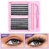12 Rows Bond and Seal 3D Faux Mink Lash Wispy Style Fake Eyelash False Eyelashes  Eye Lash Extension