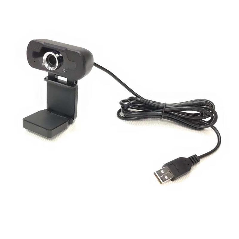HD USB Webcam with Mic for Laptop - Driver-Free Live Streaming & Online Teaching