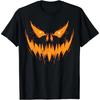 Pumpkin Halloween Shirts for Men Women Jack O Lantern Face T-Shirt Funny Cartoon TShirt ONeck Casual Unisex Black White