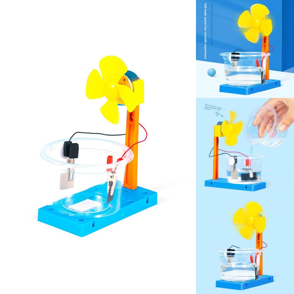 Simulated Saltwater Power Generation Fan Experimental Material Kid Puzzle Toy For Children And Students