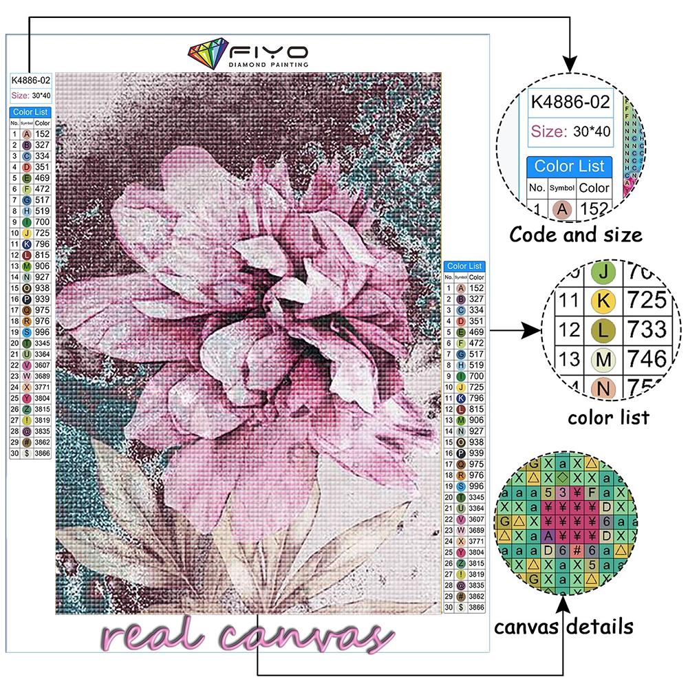 5D DIY Flowers Cross Stitch Rhinestones Diamond Drawing Embroidery Mosaic Home Decor