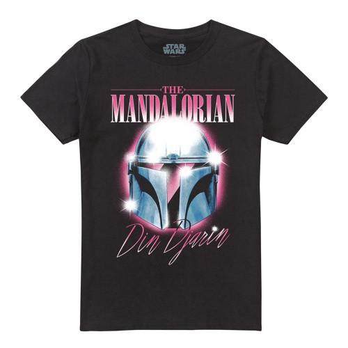 Star Wars: The Mandalorian Unisex Adult Din Djarin 80 S Helmet T-Shirt
