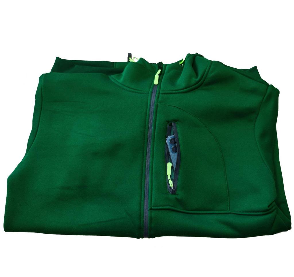 Große Herren Herbst/Winter Fitness-Kapuzenjacke mit Reißverschluss