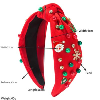 Female Fashion Christmas Tree Santa Snowflake Headband