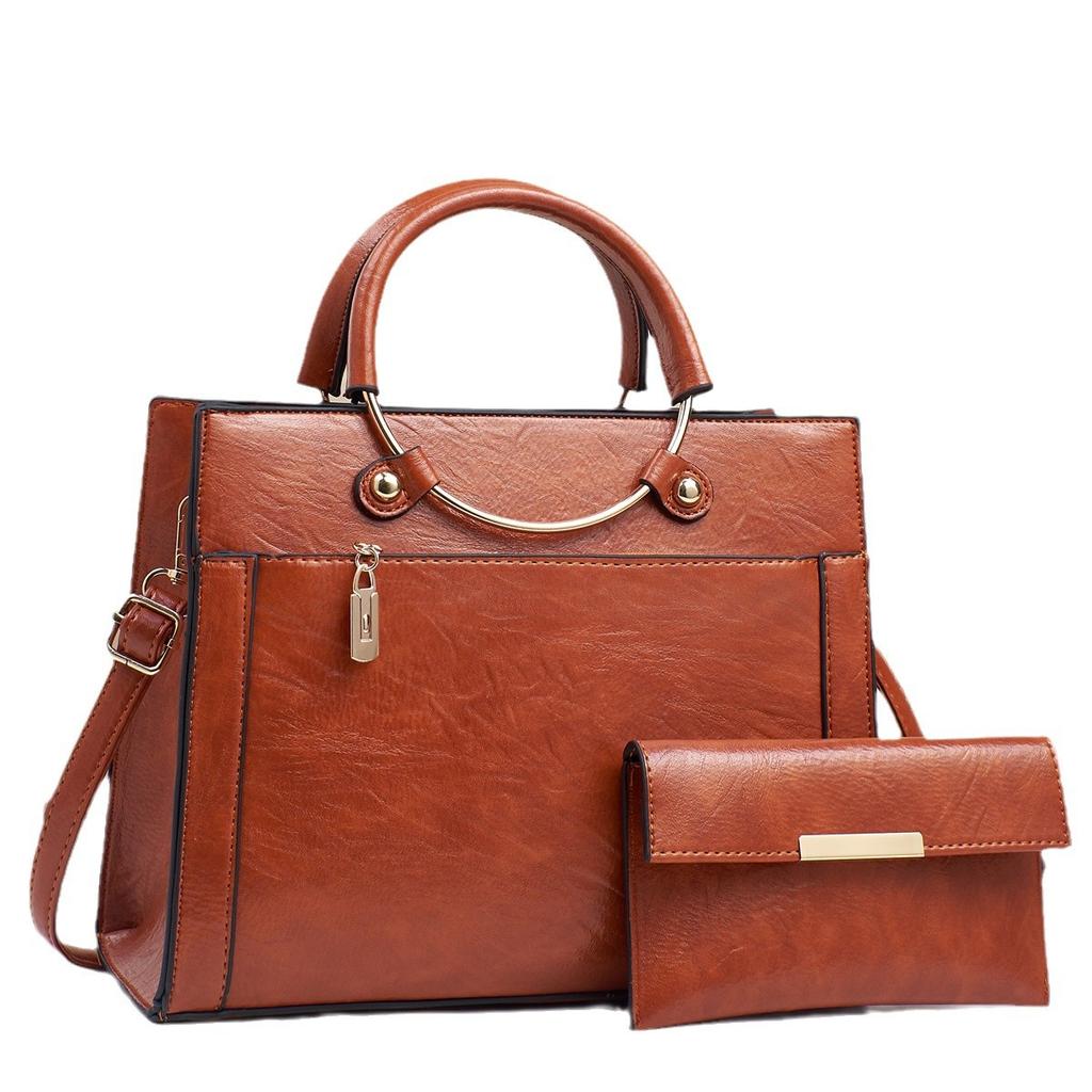 New Patchwork Mother-and-child Bag  Fashionable Handbag  Versatile Large-capacity Trendy Single-shoulder Bag  and Elegant Crossbody Bag